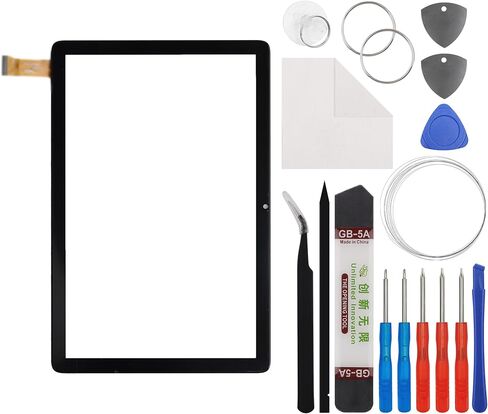 Front Glass Touch Panel Digitizer (Without LCD Display) Compatible with Vasoun TAB 12 L10 Tablet TP Touch 10.1 inch with Tools in Kuwait
