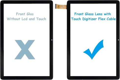 Front Glass Touch Panel Digitizer (Without LCD Display) Compatible with Vasoun TAB 12 L10 Tablet TP Touch 10.1 inch with Tools in Kuwait