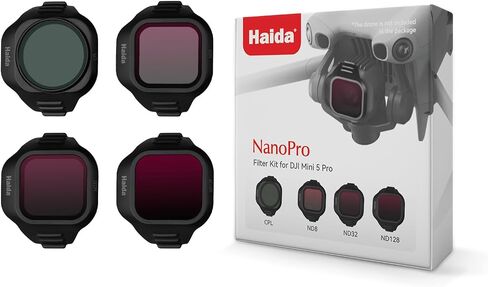 Haida NanoPro Filter Kit for DJI Mini 5 Pro (CPL+ ND8+ND32+ND128) in Kuwait
