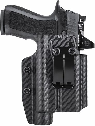 Sig P320 Holster with Light - IWB Holster for Sig Sauer P320 Compact M18 Carry with Streamlight TLR1/ TLR-1 HL/TLR-1S Flashlight - Red Dot Optics Cut - Appendix Carry Holster for Concealed Carry in Kuwait