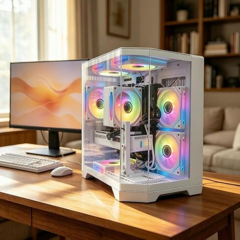 LXZ Prebuilt Gaming PC Ryzen 7 8700F RTX 5060 16GB DDR5 1TB SSD in Kuwait