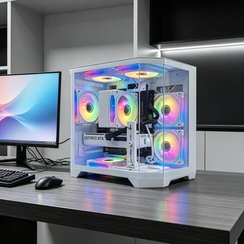 LXZ Prebuilt Gaming PC Ryzen 7 8700F RTX 5060 16GB DDR5 1TB SSD in Kuwait