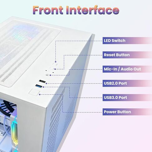 LXZ Prebuilt Gaming PC Ryzen 7 8700F RTX 5060 16GB DDR5 1TB SSD in Kuwait