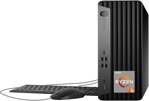 HP 2025 SFF Desktop Computer, AMD Ryzen 5 8500G(6 Core, 12 Thread Up to 5 GHz), Ultra-Quiet Design, Dual 4K Display Support, Ethernet, Keyboard & Mouse, Windows 11 Pro (32GB RAM | 1TB SSD) in Kuwait