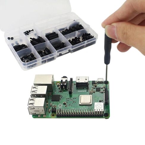Screw Assortment Kit for Raspberry Pi Accessories, M2.5 M3 Screws Nuts and Screwdriver in Kuwait