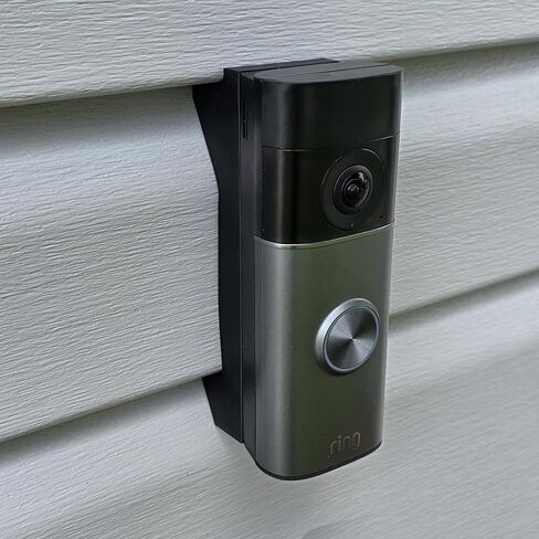 No-Drill 4.5" Dutch Lap Siding Mount Bracket Compatible with Ring Battery Doorbell Pro (Newest Model), Retinal 4K. 3D Printed in Kuwait