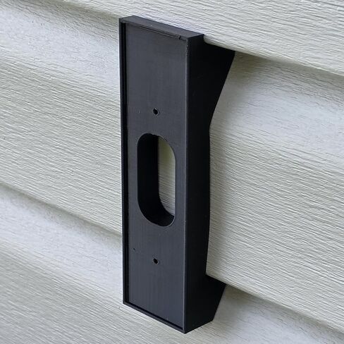 No-Drill 4.5" Dutch Lap Siding Mount Bracket Compatible with Ring Battery Doorbell Pro (Newest Model), Retinal 4K. 3D Printed in Kuwait