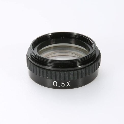 Industrial Video Microscope C-Mount Lens 120x 180x 300x Magnifier 0 3x 0.5x 2x working distance target lens increase (Color : 0.5X) in Kuwait