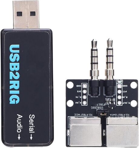 Integrated USB Sound Card Serial Port Radio Interface Digital Modes Versatile Interface for FT8 Users, JS8Call Sound Codec Compatible with Various Digital Modes 1 Set in Kuwait