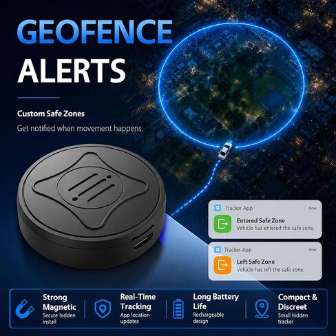 Mini GPS Tracker for Vehicles, Real-Time Car Location Tracking, Magnetic in Kuwait