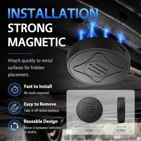 Mini GPS Tracker for Vehicles, Real-Time Car Location Tracking, Magnetic in Kuwait