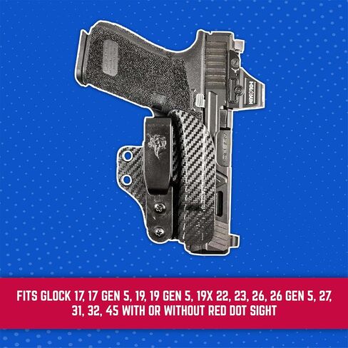 Desantis Lifeguard- Fits Glock 17, 17 Gen 5, 19 & More- Ambidextrous, Black in Kuwait