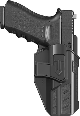 Level 2 OWB Paddle Holster, Auto Lock Quick Release Polymer Holster, Adjustable Retention & 0-60° Cant for Glock17 19 22 23 19X 31 32 44 45 Gen 1-5 in Kuwait