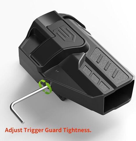 Level 2 OWB Paddle Holster, Auto Lock Quick Release Polymer Holster, Adjustable Retention & 0-60° Cant for Glock17 19 22 23 19X 31 32 44 45 Gen 1-5 in Kuwait