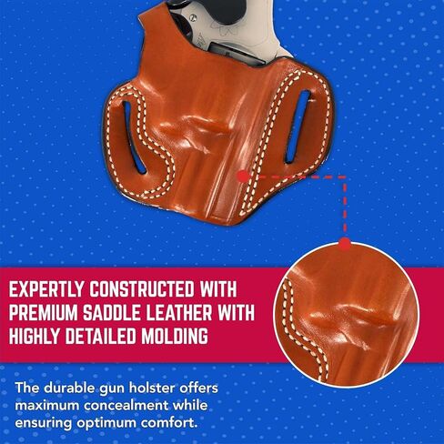 DeSantis Roscoe Cross Draw OWB Holster - Right Hand Cross Draw, Tan in Kuwait