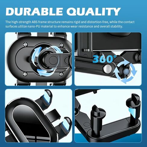 360° Rotation Rear View Mirror Phone Holder,Retractable Car Phone Holder Rear View Mirror Mount for 4.0-7.0" Phones,Unobstructed Rearview Mirrors Phones Holders for Cars,Trucks,SUVs in Kuwait