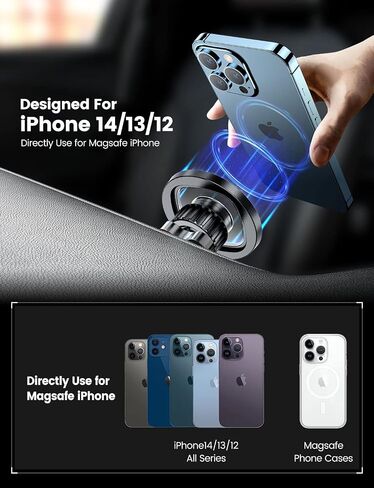 eSamcore Magsafe Magnet Head for Car Mount, Universal for Magsafe Car Mount 18 PCS Magnets Replacement, Fit for 17mm Ball Joint Magnetic Phone Holder for Car Dashboard/Windshield/Air Vent in Kuwait