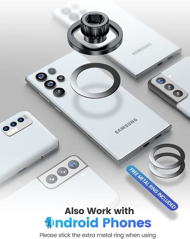 eSamcore Magsafe Magnet Head for Car Mount, Universal for Magsafe Car Mount 18 PCS Magnets Replacement, Fit for 17mm Ball Joint Magnetic Phone Holder for Car Dashboard/Windshield/Air Vent in Kuwait