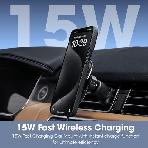 pitaka for Qi2 MagSafe Car Mount Charger with NFC Feature, 360° Rotation in Saudi Arabia