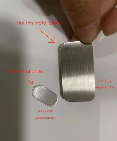 Mini Metal Plates for Magnetic Mount, Wall, Phone Holder, Case, Magnet, Crafts, DIY. Kit of 32 Silver Small 0.4" x 0.8" Iron Discs with 3M Adhesive Backing. Steel Replacement Sticker Set 32 Pack in Kuwait