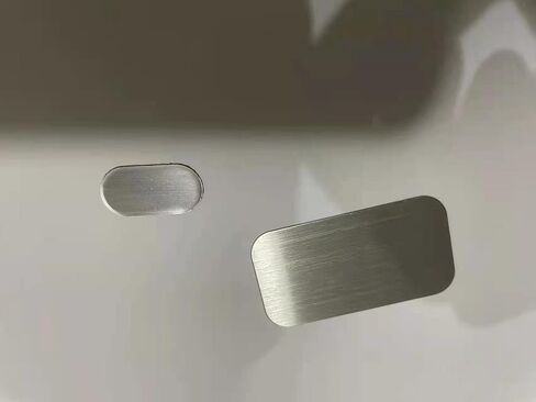 Mini Metal Plates for Magnetic Mount, Wall, Phone Holder, Case, Magnet, Crafts, DIY. Kit of 32 Silver Small 0.4" x 0.8" Iron Discs with 3M Adhesive Backing. Steel Replacement Sticker Set 32 Pack in Kuwait