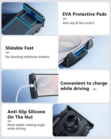 Car Mount for Samsung Galaxy Z Fold 8 Ultra 7 6 5 4 3 2 Phone Holder in Kuwait