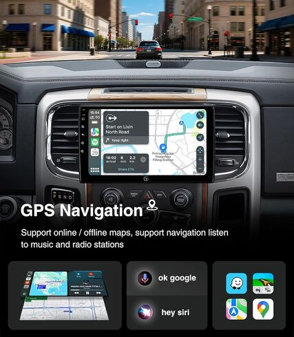 10" 4G+64G Car Radio for Dodge Ram Pickup 1500 2500 3500 2013-2018 Upgrade in Kuwait