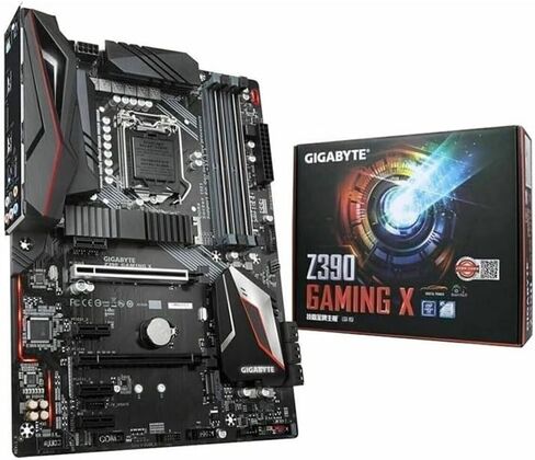 Compatible for GIGABYTE Z390 Gaming X ATX Motherboard – LGA1151 Dual M.2 RGB Fusion USB 3.1 in Kuwait