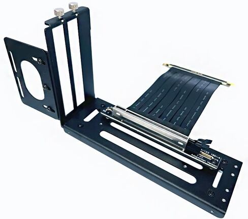 Vertical GPU Mount Bracket, 3 Slots Graphics Card Holder with Hardware, eGPU Dock, External GPU Docking Station , Black in Kuwait