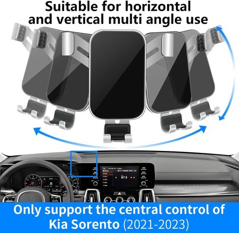 Car Phone Holder for Kia Sorento 2021-2023 and Kia Sorento Hybrid 2021 2022 2023 2024 Auto Interior Accessories Best Cell Phones Mount Cellphone Mobile Cradle Charging Navigation Screen Stand in Kuwait