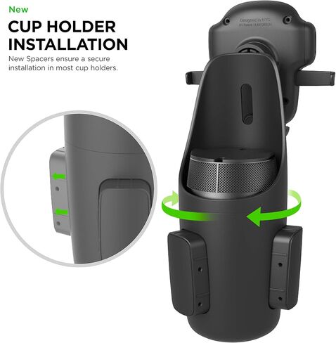 iOttie Easy One Touch 5 Cup Holder Mount - Universal Car Mount Phone Holder for iPhone, Google, Samsung, Moto, Huawei, Nokia, LG, and all other Smartphones in Kuwait