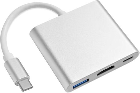 xingbaichen11-in-1 USB C Hub & Adapter - 4K, Type C PD, USB 3.0, RJ45 Ethernet, SD/TF Card Reader, 3.5mm AUX - Versatile Docking Station for MacBook Pro/Air & Other Type C Laptops (3in1) in Kuwait