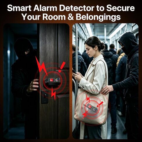 7-in-1 Hidden Camera Detector, Spy Camera Finder, Magnetic GPS Tracker Detector, Anti-Theft Alarm with Built-in Flashlight, Rechargeable Privacy Protection Device for Hotel, Car, Office Travel in Kuwait