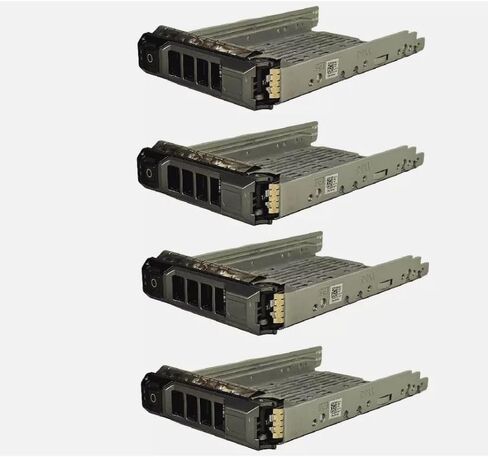 Generic 4-PACK Power Edge R720 R730 R430 R720xd 3.5 HDD Tray Caddy 58CWC KG1CH, Gray in Kuwait