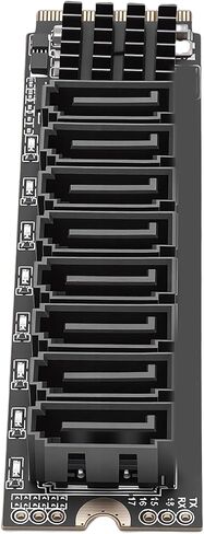 M.2 M Key to 8 Port 3.0 Expansion Card, PCIe 3.0 x2 Adapter with in Kuwait