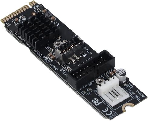 Pissente Type E USB 3.1 Front Panel Socket Adapter, 5Gbps M.2 M Key in Kuwait