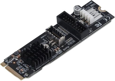 Pissente Type E USB 3.1 Front Panel Socket Adapter, 5Gbps M.2 M Key in Kuwait