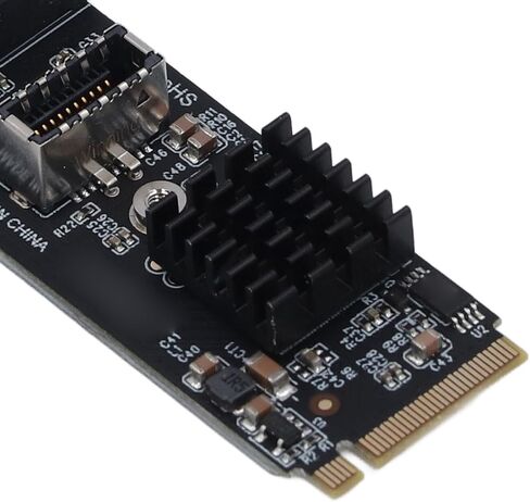 Pissente Type E USB 3.1 Front Panel Socket Adapter, 5Gbps M.2 M Key in Kuwait