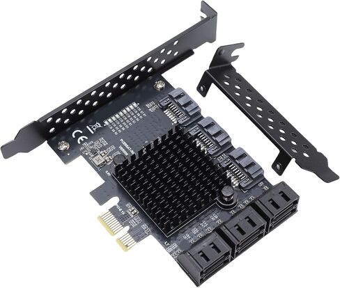 Pissente PCIE 1X to 9 Port Expansion Card, 6Gbps in Kuwait