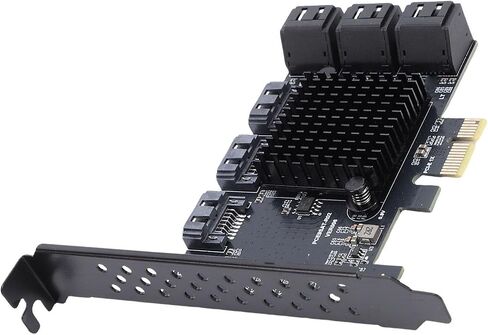 Pissente PCIE 1X to 9 Port Expansion Card, 6Gbps in Kuwait