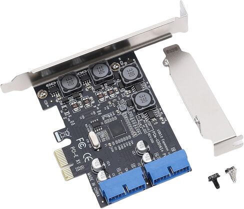 Pissente PCIE 2 Port 19 Pin USB 3.0 Card, 4 Independent Fuses in Kuwait