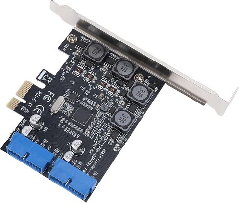 Pissente PCIE 2 Port 19 Pin USB 3.0 Card, 4 Independent Fuses in Kuwait