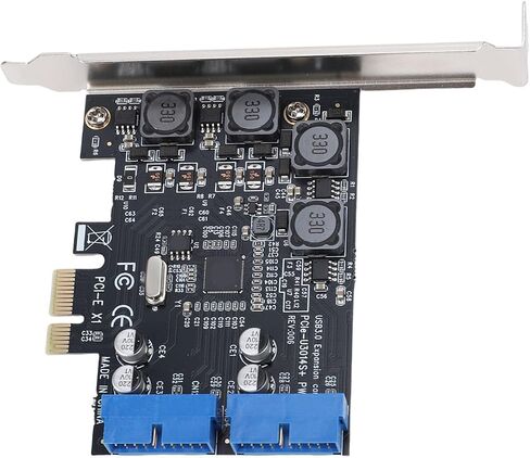 Pissente PCIE 2 Port 19 Pin USB 3.0 Card, 4 Independent Fuses in Kuwait