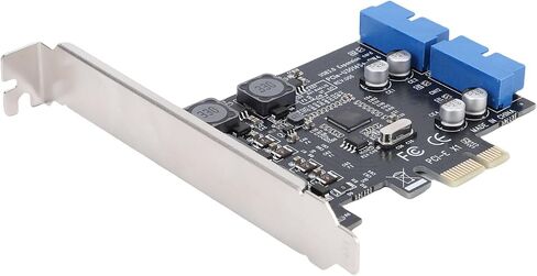 Pissente PCIE 2 Port 19 Pin USB 3.0 Card, 4 Independent Fuses in Kuwait