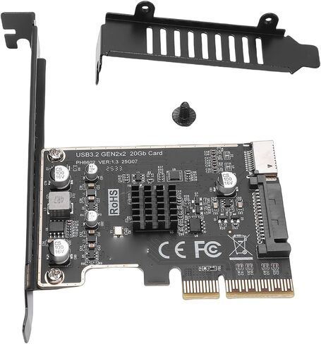 Pissente Pcie to USB 3.2 Expansion Card, Type E Front Type C 20Gbps in Kuwait