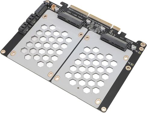 Pissente PCIe 4.0 to Dual U.2 SSD Adapter Card, SFF8639 in Kuwait