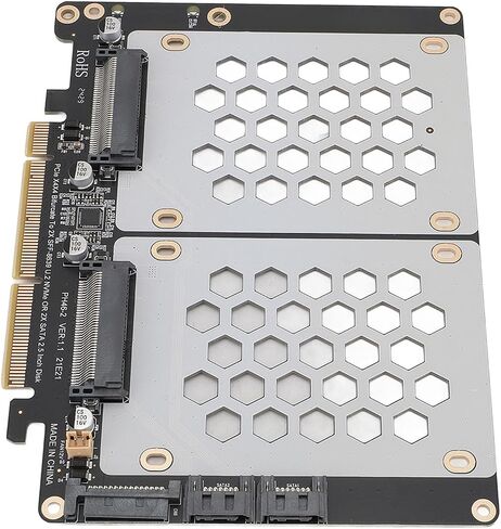 Pissente PCIe 4.0 to Dual U.2 SSD Adapter Card, SFF8639 in Kuwait