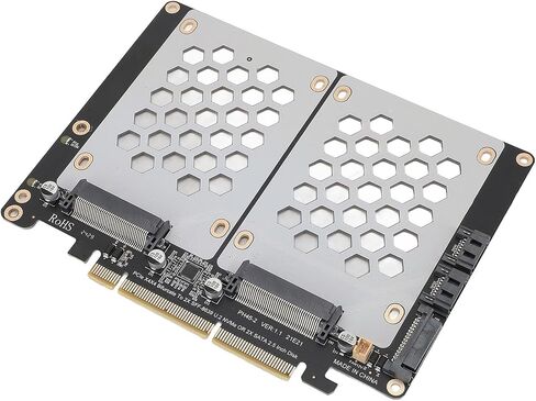 Pissente PCIe 4.0 to Dual U.2 SSD Adapter Card, SFF8639 in Kuwait