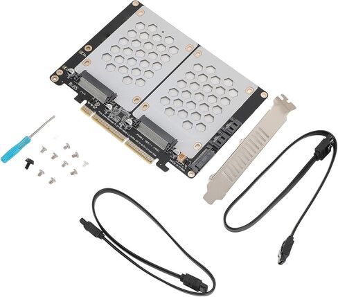 Pissente PCIe 4.0 to Dual U.2 SSD Adapter Card, SFF8639 in Kuwait