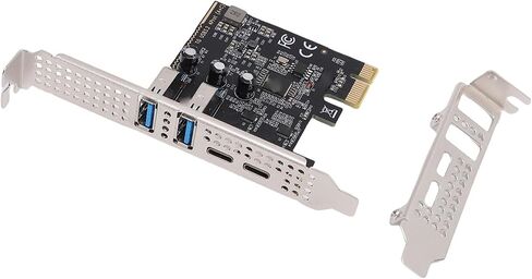 4 Port USB C PCIe Expansion Card, 2X USB C 2X A 5Gbps 3.2 Gen 1 in Kuwait